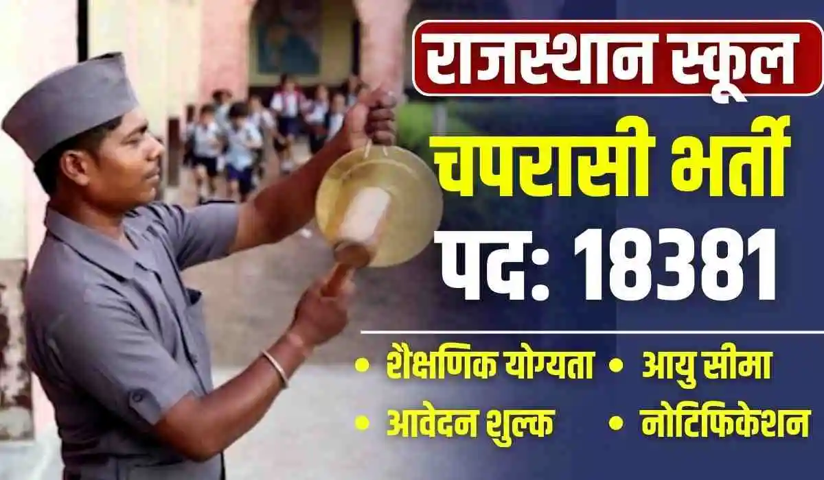 Rajasthan School Peon Recruitment 2024